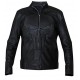 Punisher Embossed Men's Skull Emblem Black Biker Synthetic Jacket