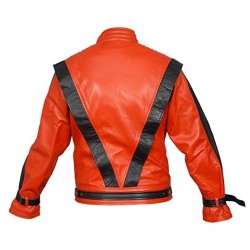 MJ Thriller Red Classic Leather Jacket