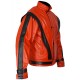 MJ Thriller Red Classic Leather Jacket