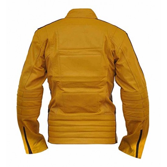 Kill Bill Yellow Motorcycle Leather Jacket