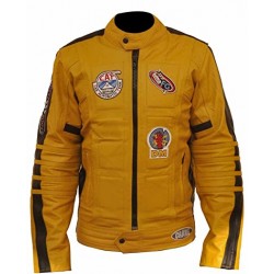 Kill Bill Yellow Motorcycle Leather Jacket