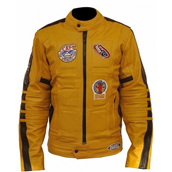 Kill Bill Yellow Motorcycle Leather Jacket
