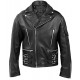 Terminator Black Brando Men's Biker Leather Jacket