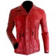 Fight Club Brad Pitt (Tyler Durden) Red Leather Coat