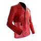 Fight Club Brad Pitt (Tyler Durden) Red Leather Coat