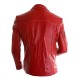 Fight Club Brad Pitt (Tyler Durden) Red Leather Coat