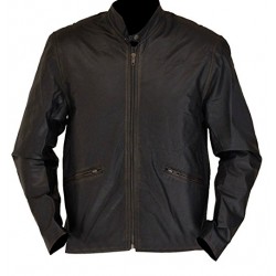 Men's Distressed Brown T Legacy Biker Leather Jacket