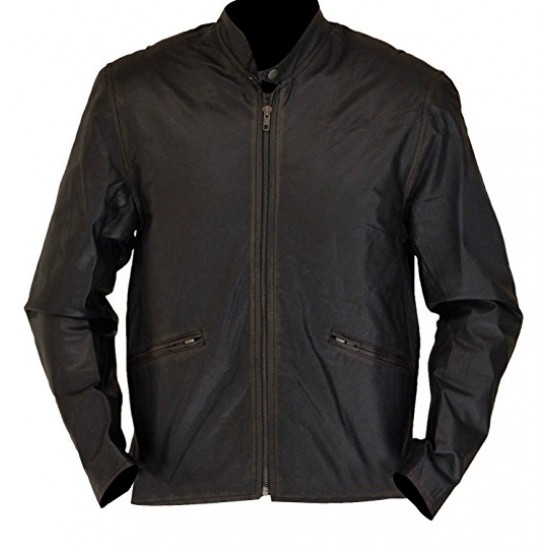 Men's Distressed Brown T Legacy Biker Leather Jacket