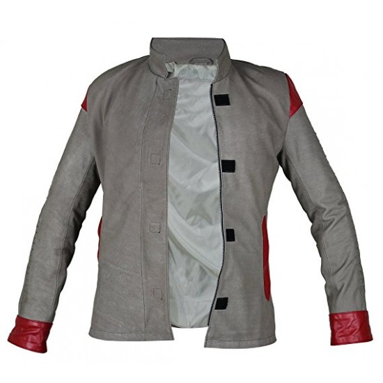 Star Wars Force Awakens Finn Women Beige Leather Jacket
