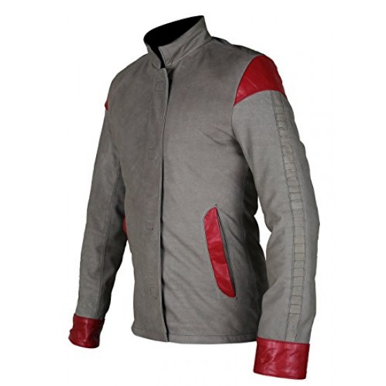 Star Wars Force Awakens Finn Women Beige Leather Jacket
