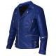 30 Seconds to Mars Jared Leto Blue Leather Jacket 30 Seconds to Mars Jared Leto Blue Leather Jacket