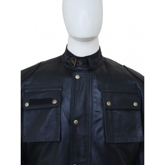 24: Live Another Day Jack Bauer Black Leather Jacket 24: Live Another Day Jack Bauer Black Leather Jacket