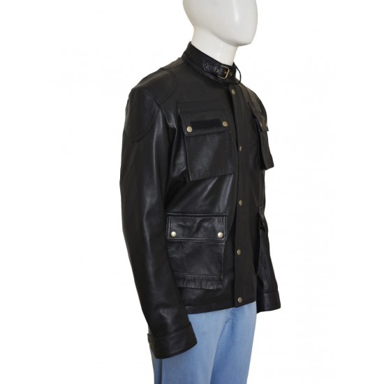 24: Live Another Day Jack Bauer Black Leather Jacket 24: Live Another Day Jack Bauer Black Leather Jacket