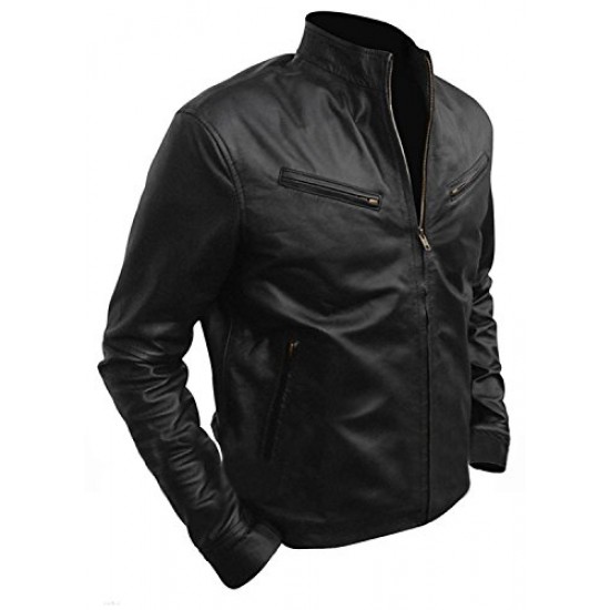 Fast and Furious 6 Vin Diesel Black Leather Jacket