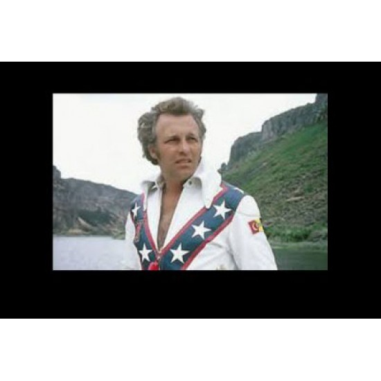 Evel Knievel Tribute White American Motorcycle Jacket Costume