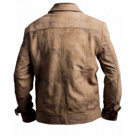 Expendables Jason Statham (Lee Christmas) Distressed Jacket