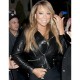 Mariah Carey Black Biker Style Leather Jacket