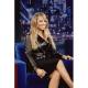 Mariah Carey Black Biker Style Leather Jacket