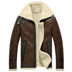 Designers Men Shearling Winter Tan Motorcycle Jacket Designers Men Shearling Winter Tan Motorcycle Jacket
