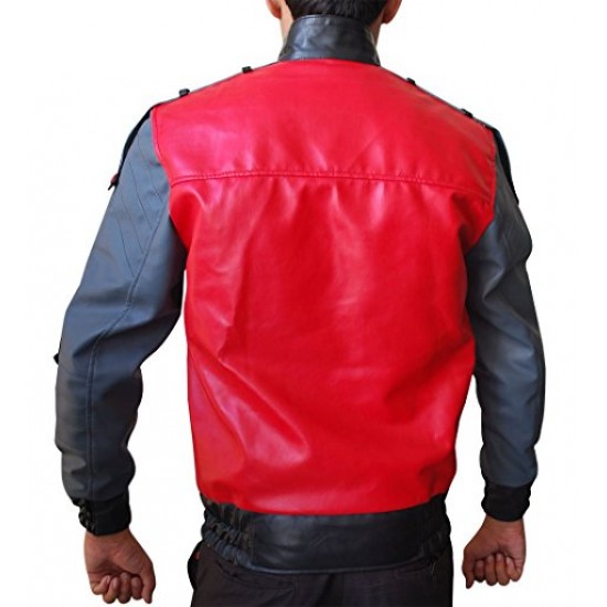 Marty McFly Back to the Future 2 Bomber Faux Leather Jacket Marty McFly Back to the Future 2 Bomber Faux Leather Jacket