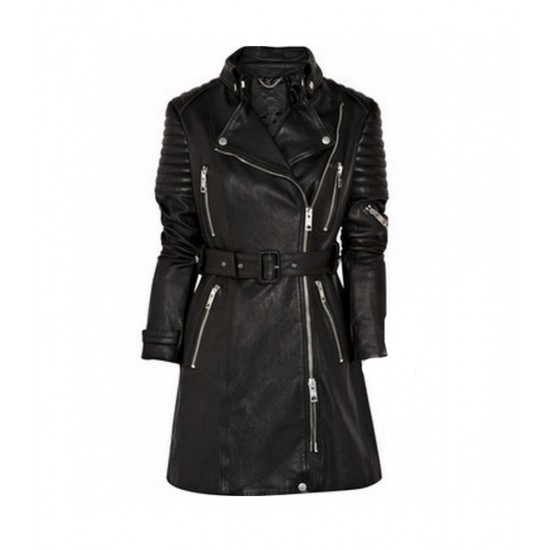 Designers Burberry Prorsum Quilted Trench Leather Coat Designers Burberry Prorsum Quilted Trench Leather Coat