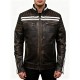 Café Racer Vintage Stripped Brown Distressed Biker Leather Jacket Café Racer Vintage Stripped Brown Distressed Biker Leather Jacket