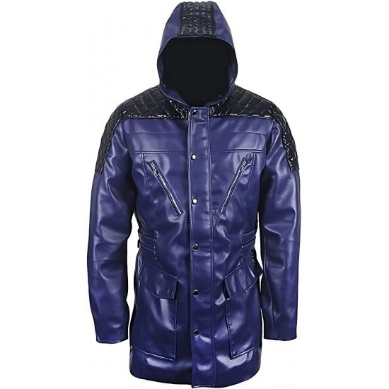 Mens DMC Ner-o Cosplay Costume Leather Coat Jacket 