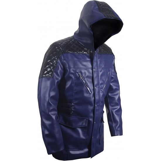 Mens DMC Ner-o Cosplay Costume Leather Coat Jacket 