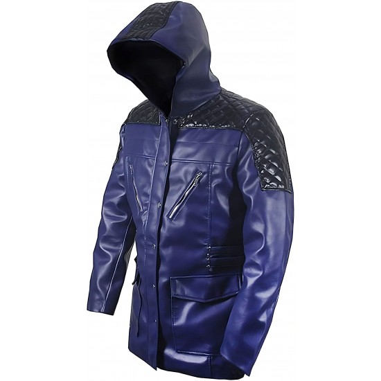 Mens DMC Ner-o Cosplay Costume Leather Coat Jacket 