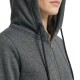 Dark Grey Long Organic Cotton Hoodie | Oversized Zip-Up Hooded Sweatshirt Jacket for Women Dark Grey Long Organic Cotton Hoodie | Oversized Zip-Up Hooded Sweatshirt Jacket for Women