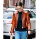 Selena Gomez Stylish Brown Jacket