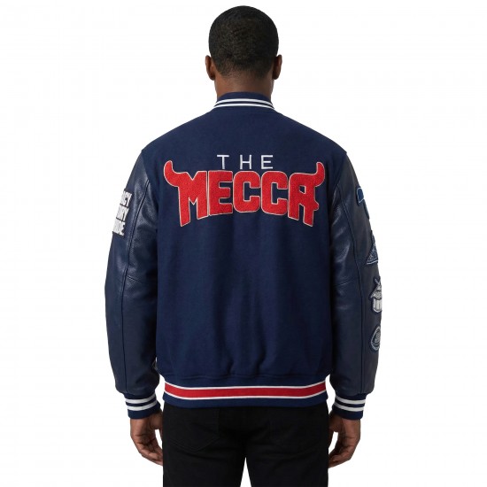 Howard University–Inspired Varsity Jacket | HBCU Legacy Wool & Leather Letterman Bomber