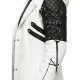 Iconic Movie-Inspired White Long Leather Gothic Coat - Cosplay Edition