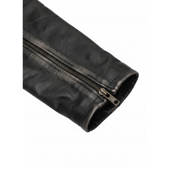 Men Antique Motorcycle Black Distressed Leather Jacket Men Antique Motorcycle Black Distressed Leather Jacket