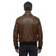 Men’s A-2 Aviator Brown Leather Jacket Men’s A-2 Aviator Brown Leather Jacket