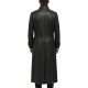 Men’s Black Long Leather Trench Coat - Cosplay Edition - Gambit Coat