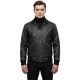 Men’s Cross-Front Slim Fit Bomber Leather Jacket Men’s Cross-Front Slim Fit Bomber Leather Jacket