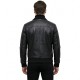 Men’s Cross-Front Slim Fit Bomber Leather Jacket Men’s Cross-Front Slim Fit Bomber Leather Jacket