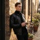 Men’s Cross-Front Slim Fit Bomber Leather Jacket Men’s Cross-Front Slim Fit Bomber Leather Jacket