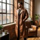Men’s Distressed Brown Leather Trench Coat – WWII Military Officer Inspired Vintage Overcoat Men’s Distressed Brown Leather Trench Coat – WWII Military Officer Inspired Vintage Overcoat