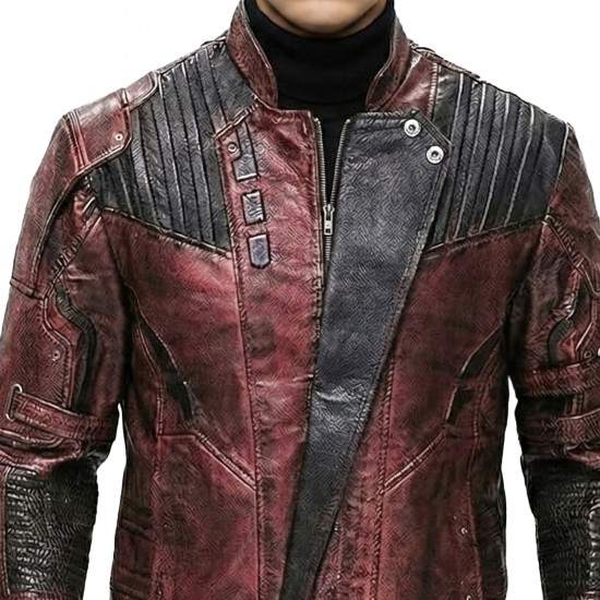 Men’s Distressed Leather Jacket – Handmade Asymmetrical Moto Jacket, Genuine Leather,  Custom Size Available