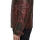 Men’s Distressed Leather Jacket – Handmade Asymmetrical Moto Jacket, Genuine Leather,  Custom Size Available