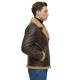 Men’s Ginger Aviator Shearling Leather Pilot Jacket Men’s Ginger Aviator Shearling Leather Pilot Jacket