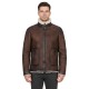 Men’s Shearling Leather Jacket | Genuine Lambskin Winter Bomber with High Collar & Zip Front Men’s Shearling Leather Jacket | Genuine Lambskin Winter Bomber with High Collar & Zip Front
