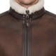 Men’s Shearling Leather Jacket | Genuine Lambskin Winter Bomber with High Collar & Zip Front Men’s Shearling Leather Jacket | Genuine Lambskin Winter Bomber with High Collar & Zip Front