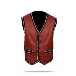 James Remar The Warriors Ajax Costume Biker Leather Vest