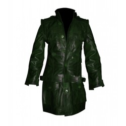 Designers Men Green Cargo Style Trench Jacket