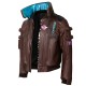 Samurai Cyberpunk 2077 Bomber Leather Jacket