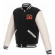 Cincinnati Bengals Letterman White and Black Jacket
