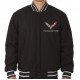 Corvette Varsity Wool Black Jacket